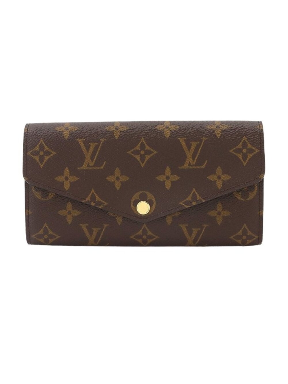 Louis Vuitton Monogram Portefeuille Sarah Bifold Wallet Brown